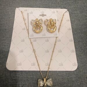 CAbi Bowtiful Necklace & Earrings